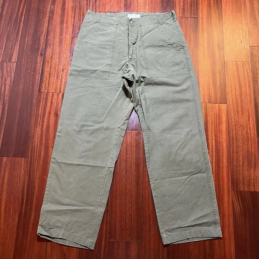 Banana Republic Pants Mens 34R 34x30 Button Fly Painter Baker Military 90s Y2K *